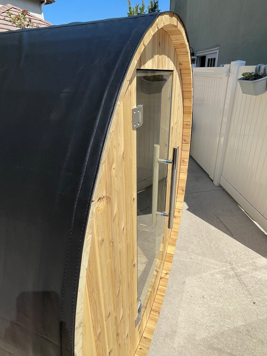 Outdoor Barrel Sauna Cover