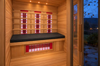 Sauna Cushion - Health Mate Saunas shown on sauna seating