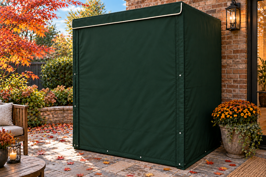 PREMIUM Cover - All in One (Sauna Cover with Insulated Thermal Cover) — Forest Green Botella deep forest green