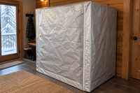 Insulated Thermal Sauna Cover (Extreme - Cold Climates) — Silver thermal material