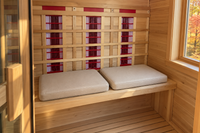 One Person Sauna Cushion  (2 Cushions) — Linen beige