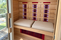 One Person Sauna Cushion  (2 Cushions) — Linen beige