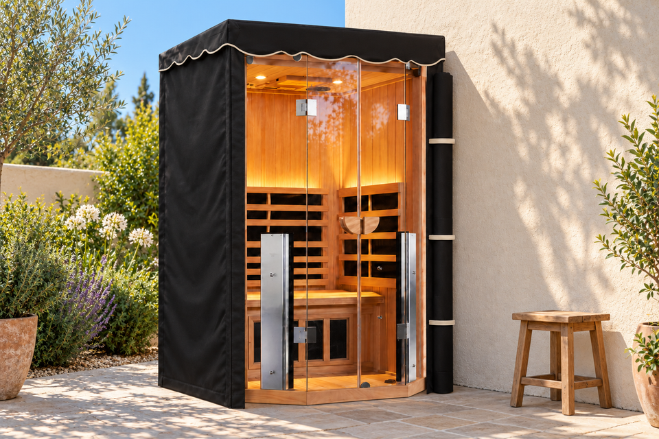 Sauna Cover - Clearlight Saunas — Black