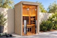 Sauna Cover - Clearlight Saunas — Avena Linen natural warm beige/taupe matching reference, NEVER white