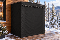 Sauna Cover & Thermal Cover — Black Negro matte black