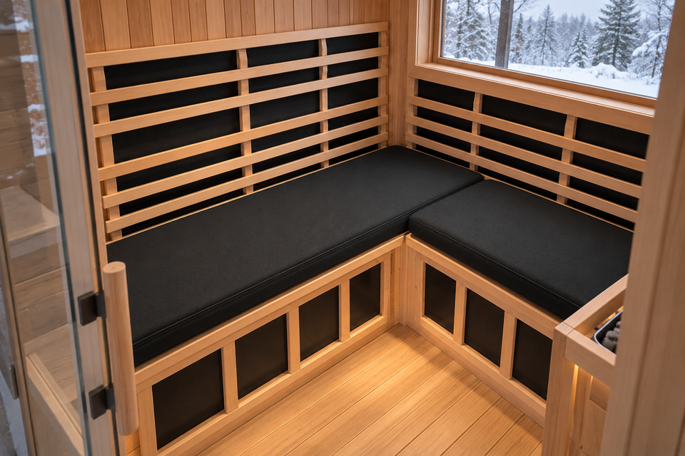 Custom Sauna Cushion — Black