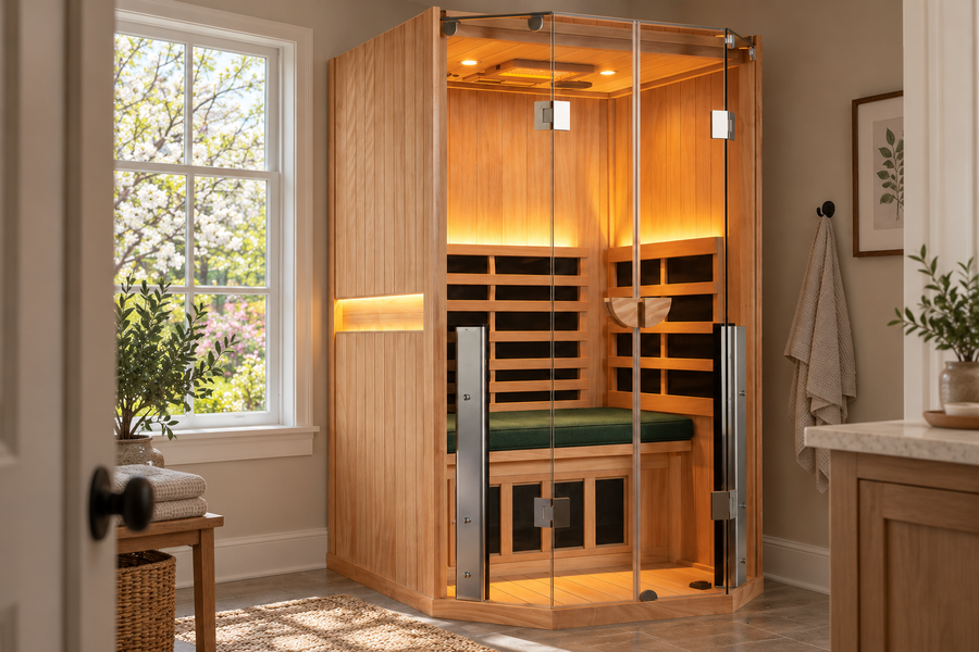 Sauna Cushion - Clearlight Saunas — Forest Green