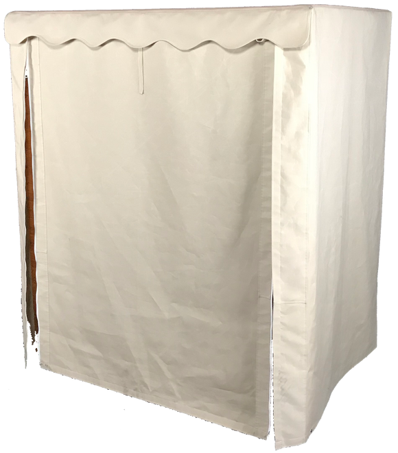 Outdoor Sauna Cover with cover fully closed