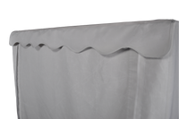 Outdoor Sauna Cover with close up of full valance